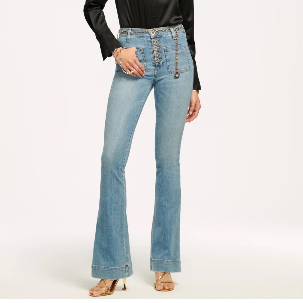 Ramy Brook Cindy High Rise Flare Jeans - Picture 2 of 9